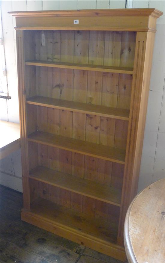 Pine open bookcase